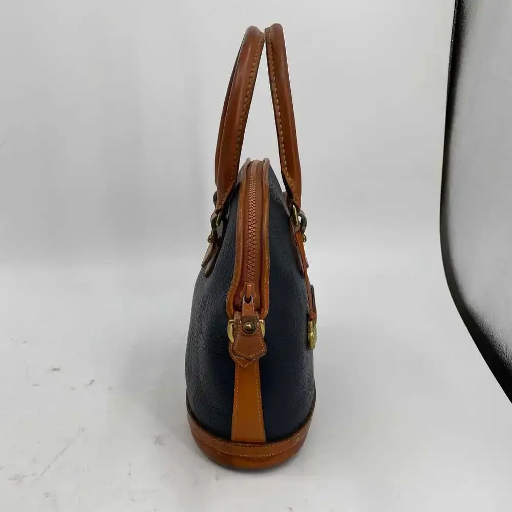 Dooney & Bourke Navy Leather Top-Handle Norfolk Bag | OS